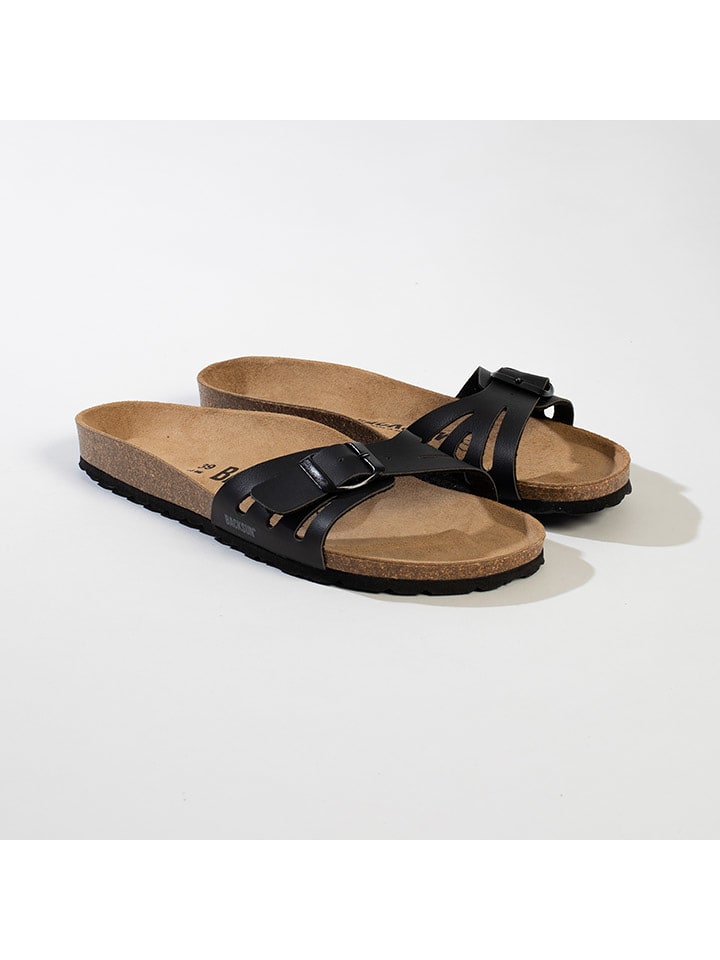 BACKSUN Klapki "Venezia" w kolorze czarnym rozmiar: 39