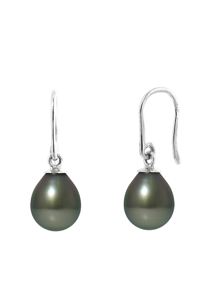 Pearline Srebrne kolczyki-wkrętki z perłami tahiti rozmiar: onesize