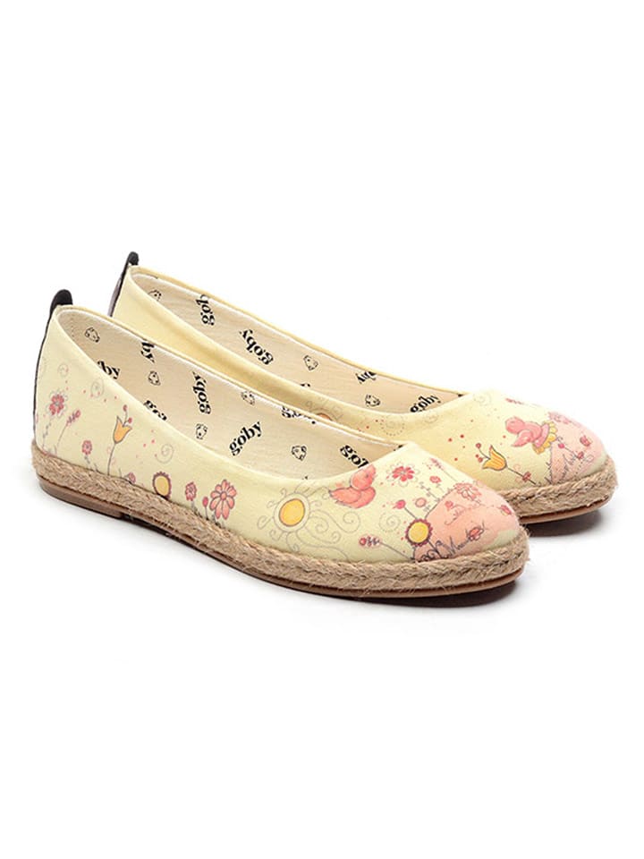 Goby Baleriny w kolorze beżowo-różowym rozmiar: 39