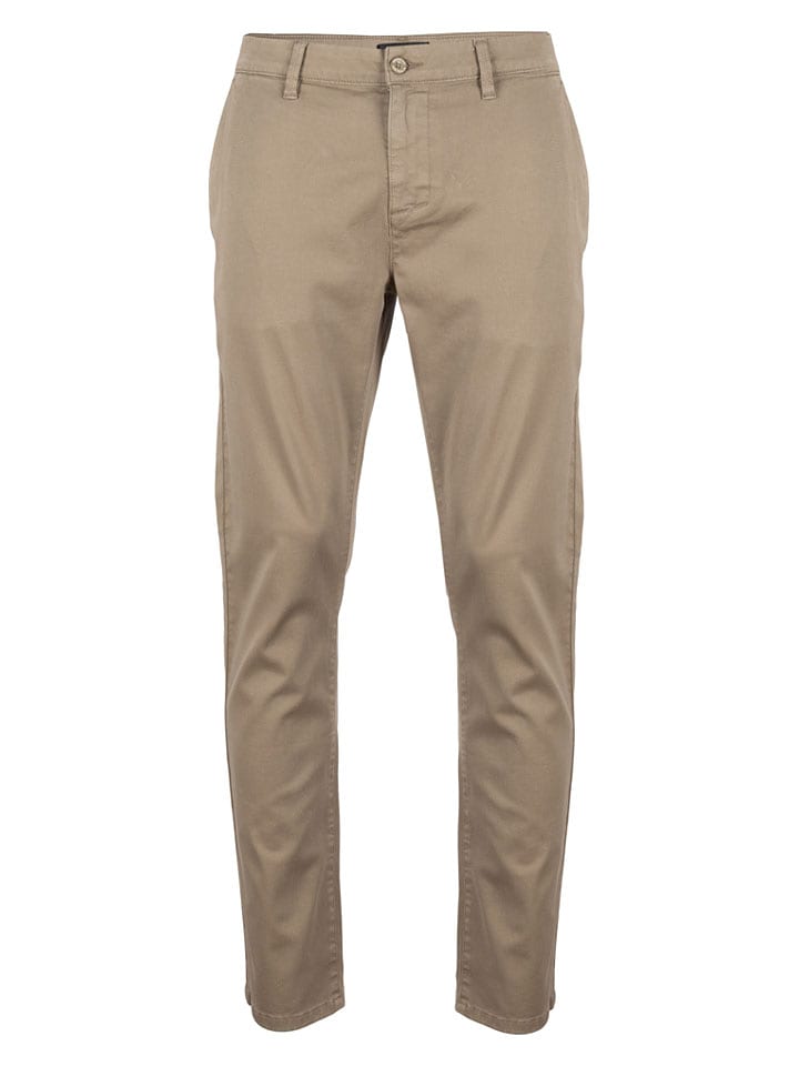 Roadsign Spodnie chino w kolorze beżowym rozmiar: L