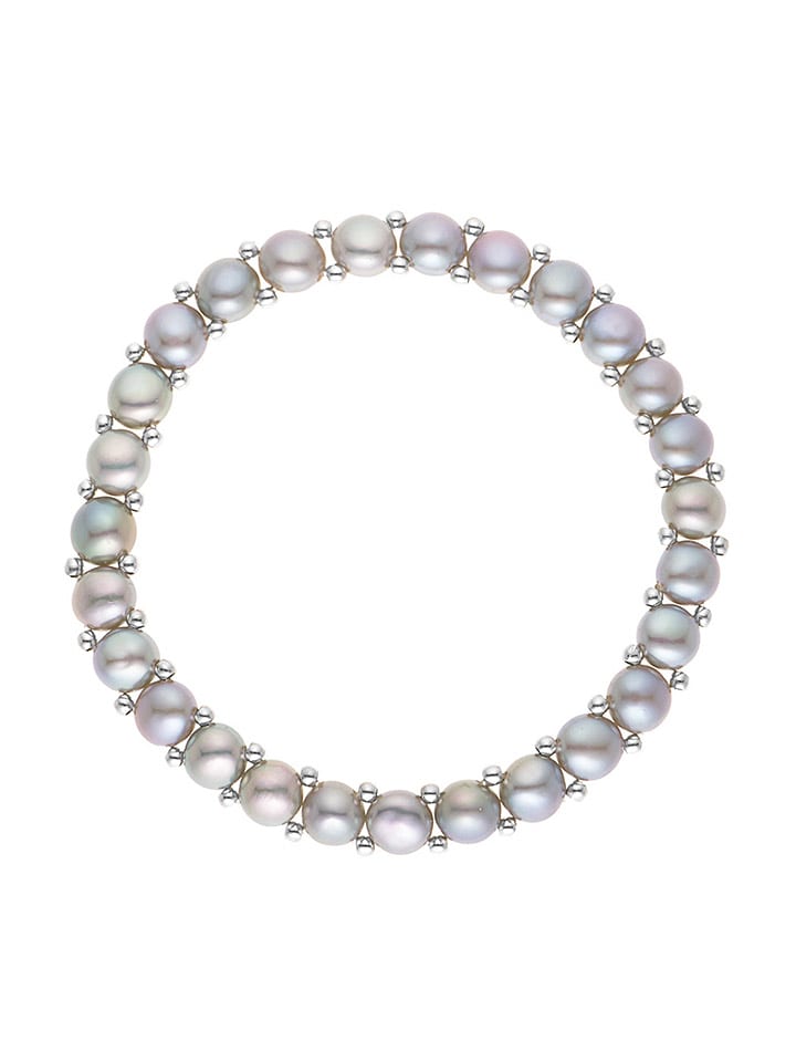 Mitzuko Bransoletka perłowa w kolorze szarym rozmiar: onesize