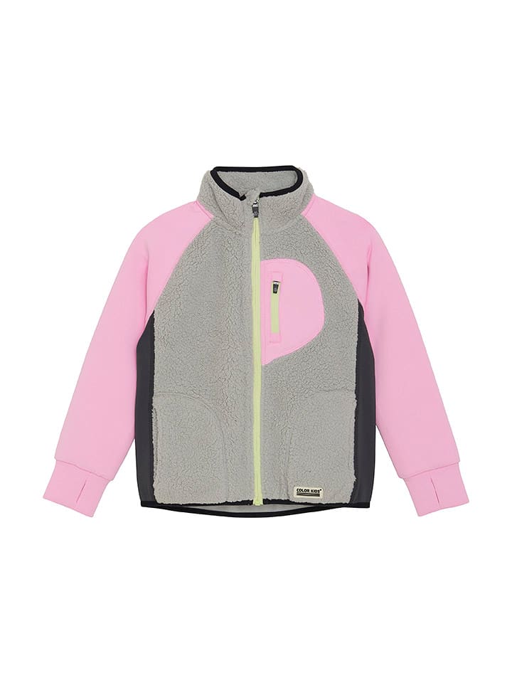 Color Kids Kurtka polarowa w kolorze szaro-fioletowym rozmiar: 110