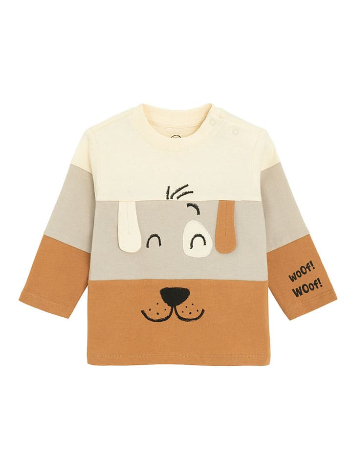 COOL CLUB Koszulka w kolorze beżowo-jasnobrązowym rozmiar: 92