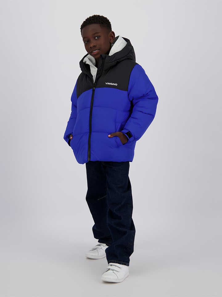 Vingino Kurtka zimowa "Thorther" w kolorze granatowo-czarnym rozmiar: 110