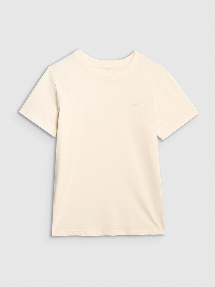 4F Koszulka w kolorze kremowym rozmiar: S