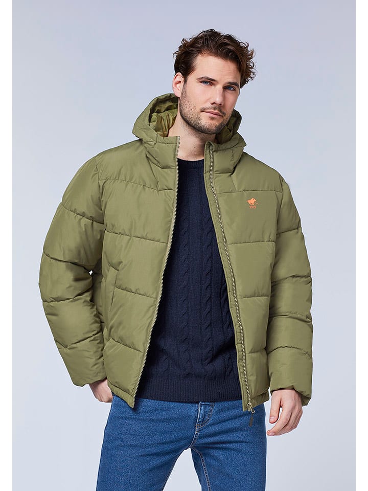 Polo Sylt Kurtka pikowana w kolorze zielonym rozmiar: XL