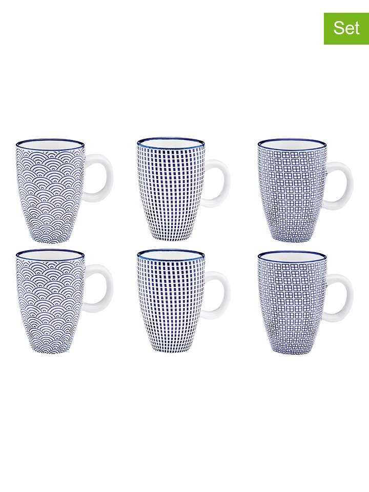 Björn Kubki (6 szt.) "Dark" w kolorze granatowym do espresso - 90 ml rozmiar: onesize