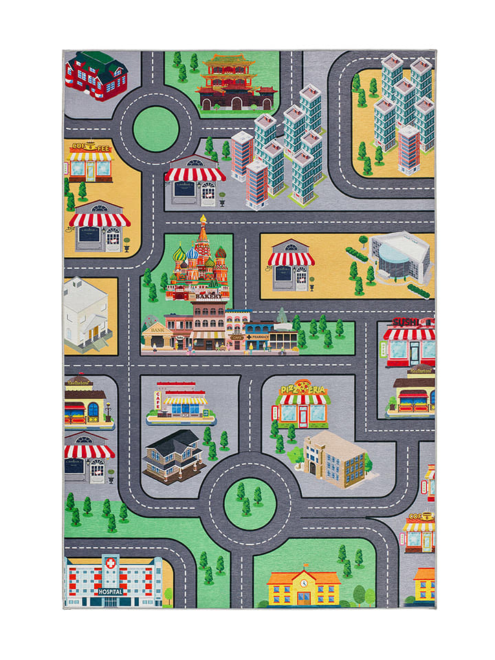 Atticgo Dywan "Candy" w kolorze szaro-zielono-żółtym rozmiar: 120x170 cm