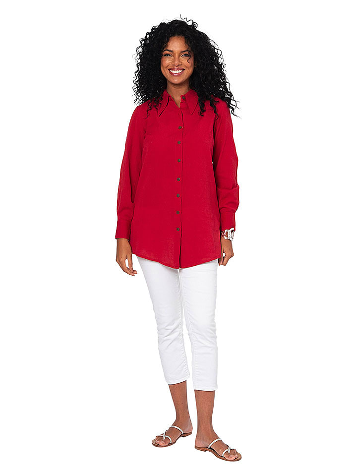 Aller Simplement Koszula w kolorze czerwonym rozmiar: 38/40