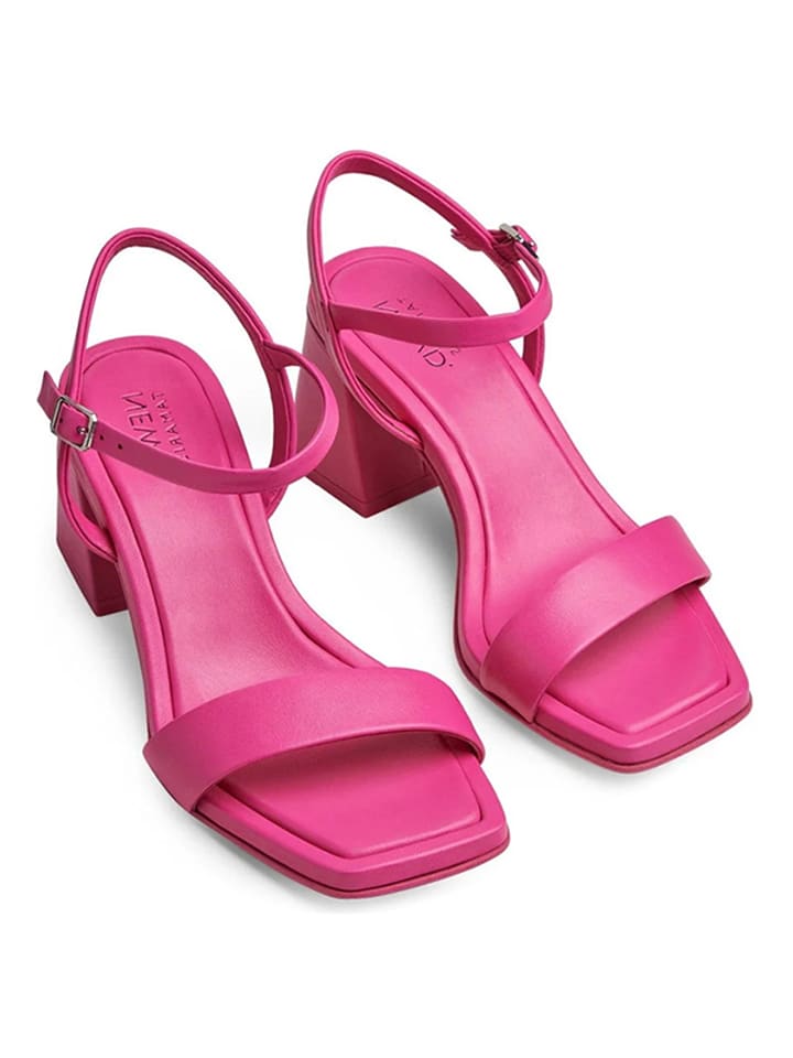 Tamaris Skórzane sandały w kolorze różowym rozmiar: 38