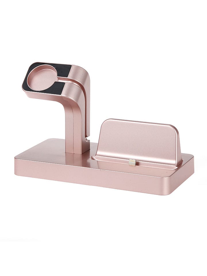 SWEET ACCESS Stacja ładująca 2w1 w kolorze jasnoróżowym do iPhone'a i Apple Watch rozmiar: onesize