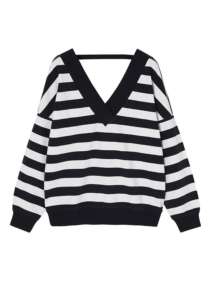 TATUUM Bluza "Neko" w kolorze granatowo-białym rozmiar: XL