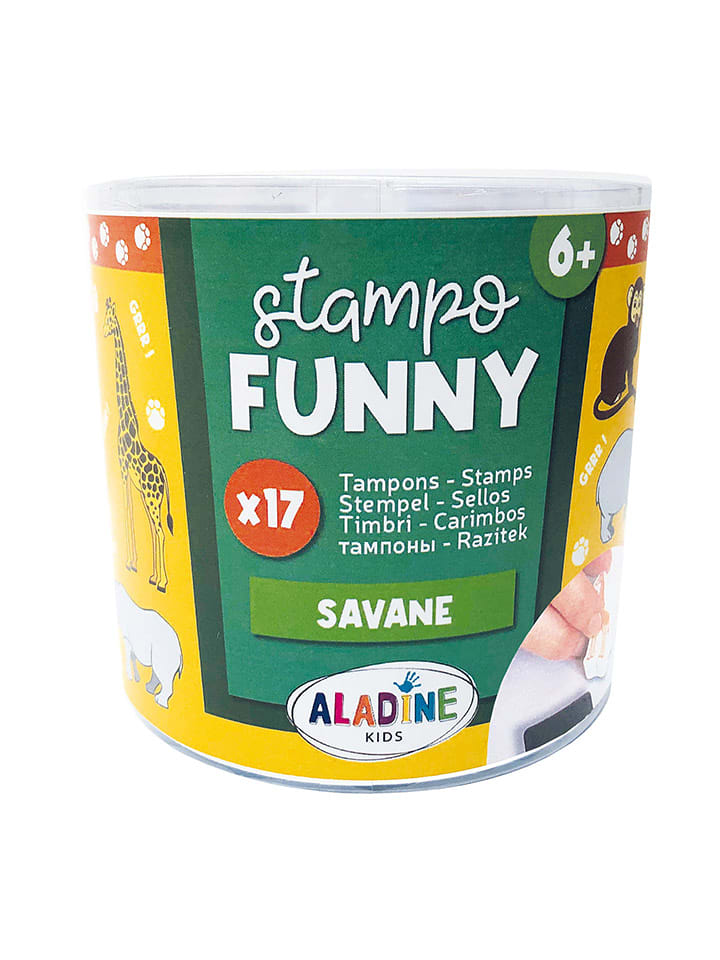 Aladine Zestaw stempli "Funny Savanne" - 6+ rozmiar: onesize