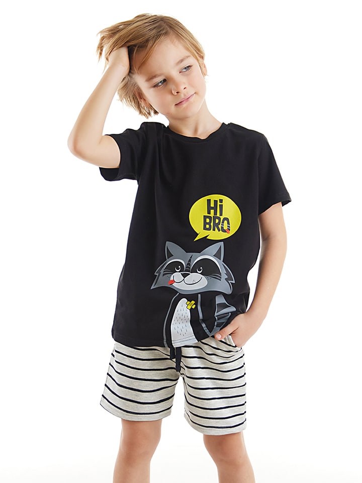 Denokids 2-częściowy zestaw "Raccoon" w kolorze czarno-białym rozmiar: 104