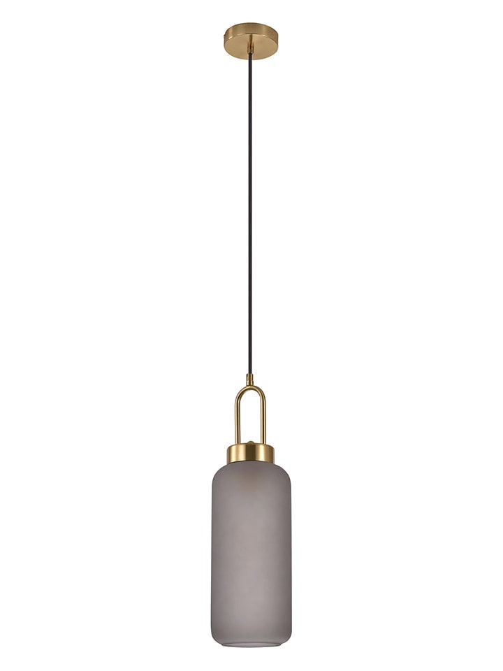 House Nordic Lampa wisząca "Luton" w kolorze jasnoszaro-złotym - wys. 36 x Ø 13 cm rozmiar: onesize