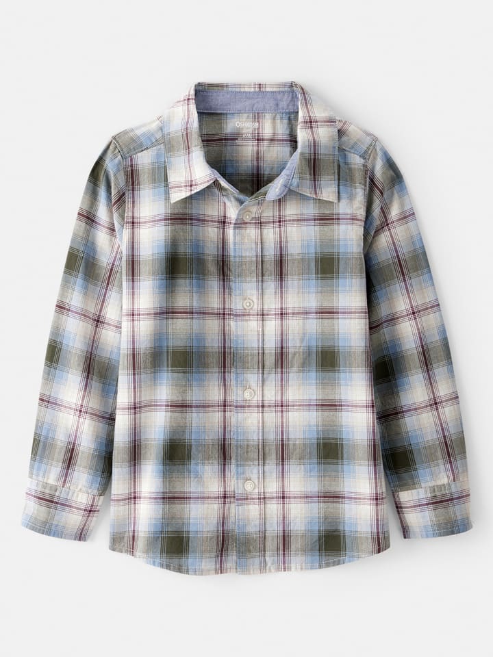 OshKosh Koszula w kolorze kremowo-oliwkowym rozmiar: 110