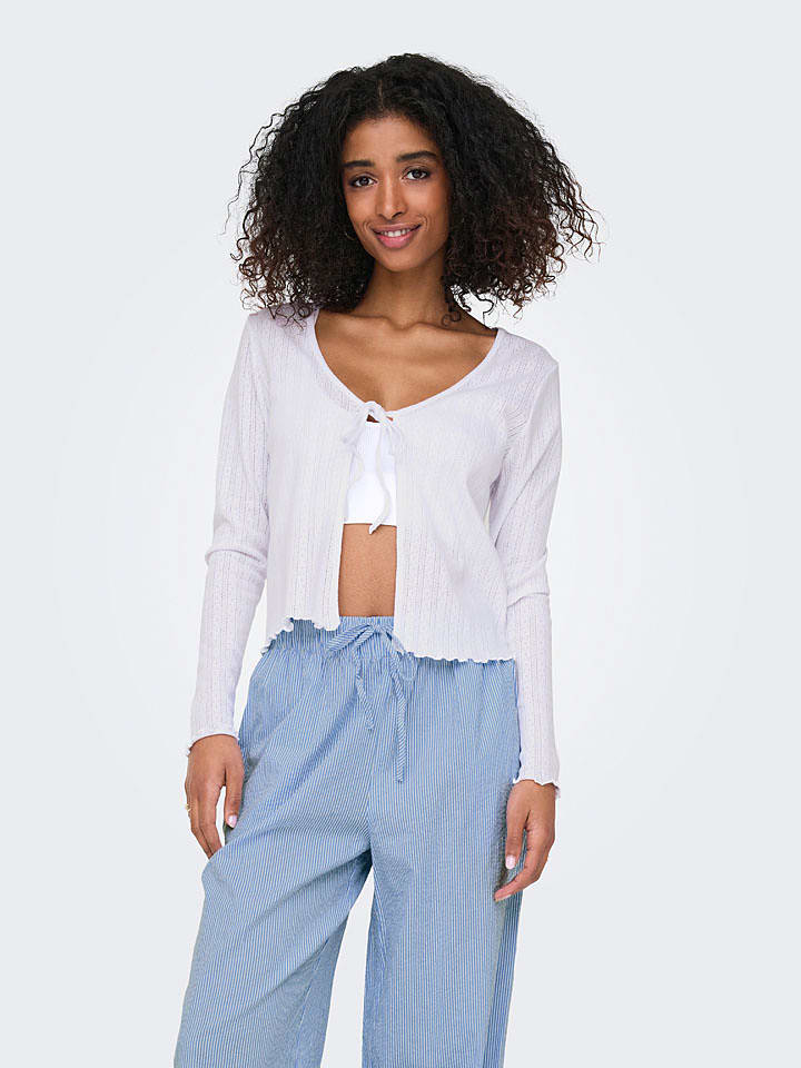 ONLY Kardigan w kolorze białym rozmiar: S