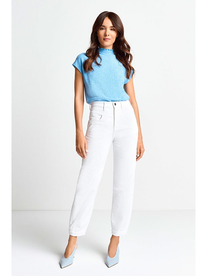 Rich & Royal Dżinsy - Tapered fit - w kolorze białym rozmiar: W31