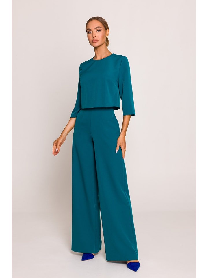 made of emotion Kombinezon w kolorze niebieskim rozmiar: L