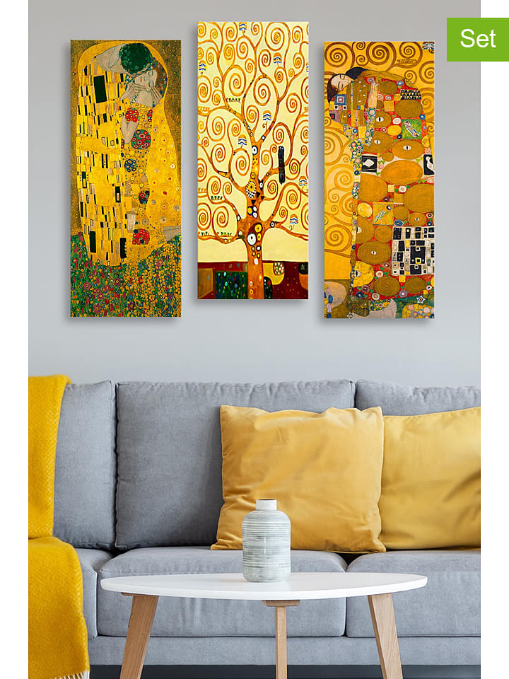 ABERTO DESIGN Druki (3 szt.) na płótnie - 20 x 50 cm rozmiar: onesize