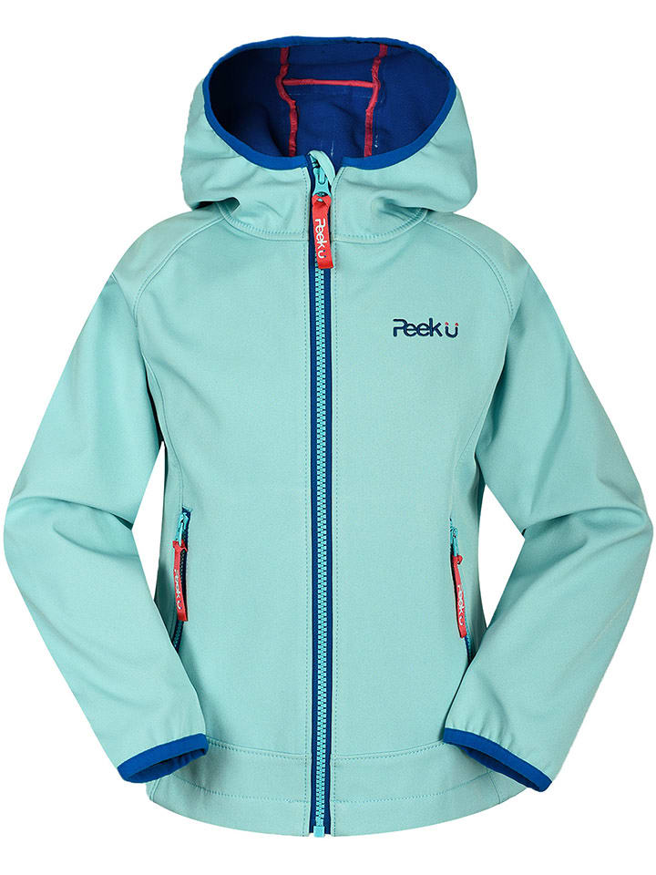 Peek U Kurtka softshellowa "Savana" w kolorze turkusowym rozmiar: 116