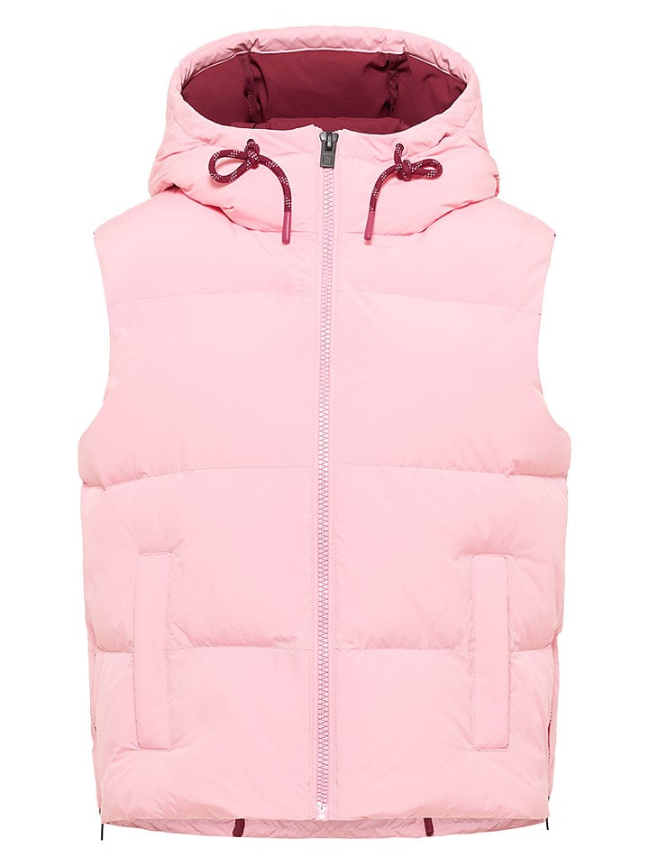 ELBSAND Kamizelka pikowana "Tari" w kolorze jasnoróżowym rozmiar: M