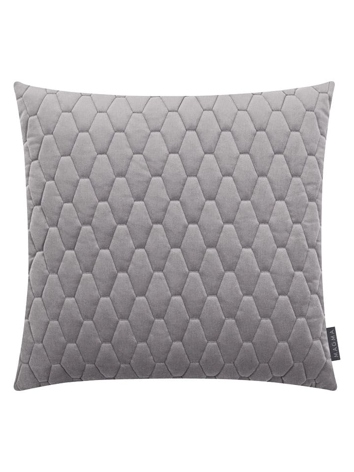 Magma Heimtex Aksamitna poszewka "Magali" w kolorze szarym na poduszkę - 50 x 50 cm rozmiar: onesize