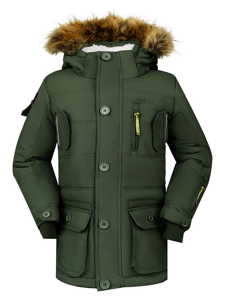 Peek U Kurtka zimowa "West" w kolorze khaki rozmiar: 98