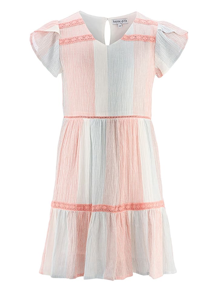 happy girls by Eisend Sukienka w kolorze jasnoróżowo-błękitnym rozmiar: 122