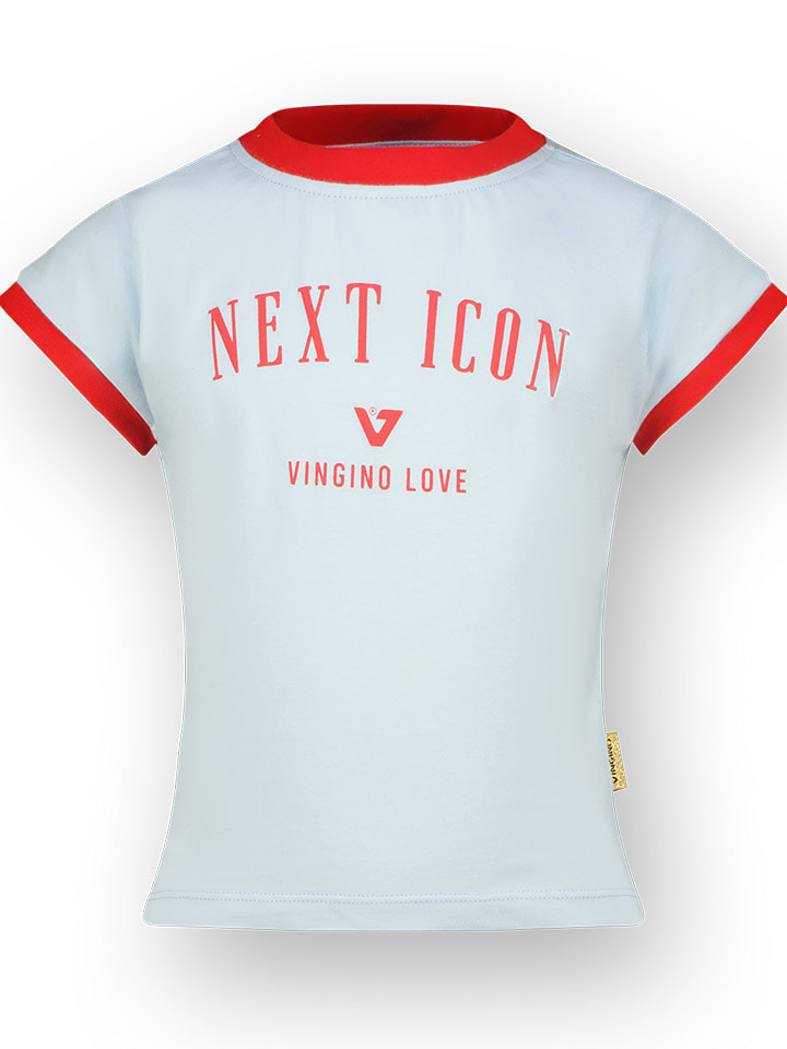 Vingino Koszulka "Hely" w kolorze błękitnym rozmiar: 128