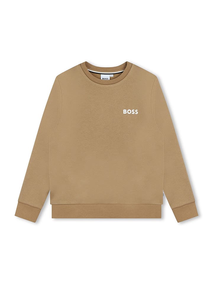 Hugo Boss Kids Bluza w kolorze jasnobrązowym rozmiar: 116