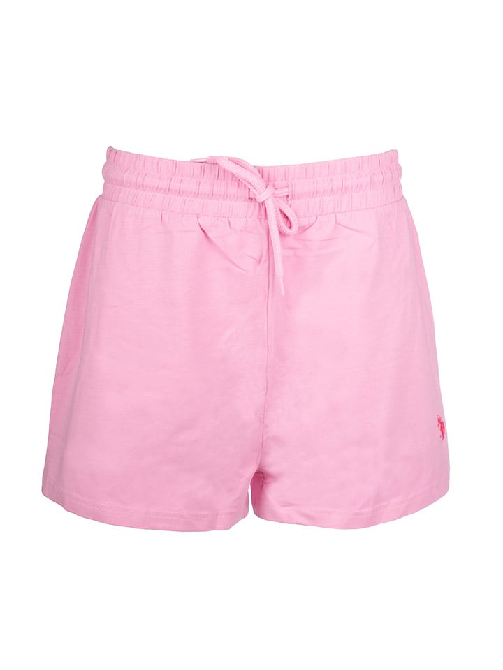 U.S. Polo Assn. Szorty dresowe w kolorze jasnoróżowym rozmiar: M