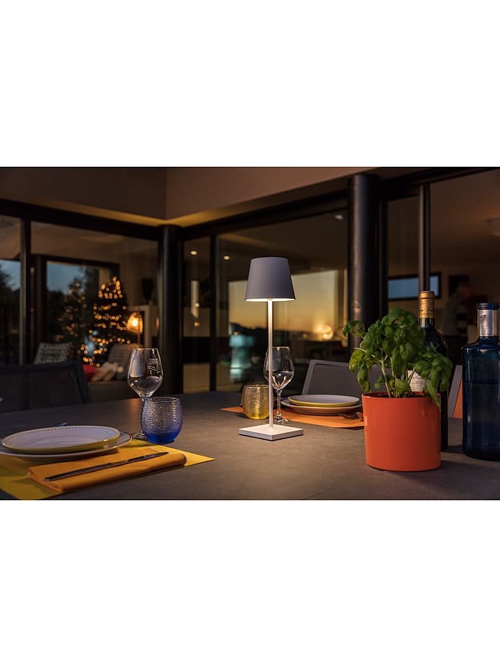 lumisky Zewnętrzna lampa LED "Kelly" w kolorze białym - wys. 39 cm rozmiar: onesize