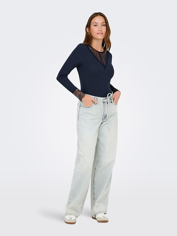 JDY Koszulka w kolorze granatowym rozmiar: XS