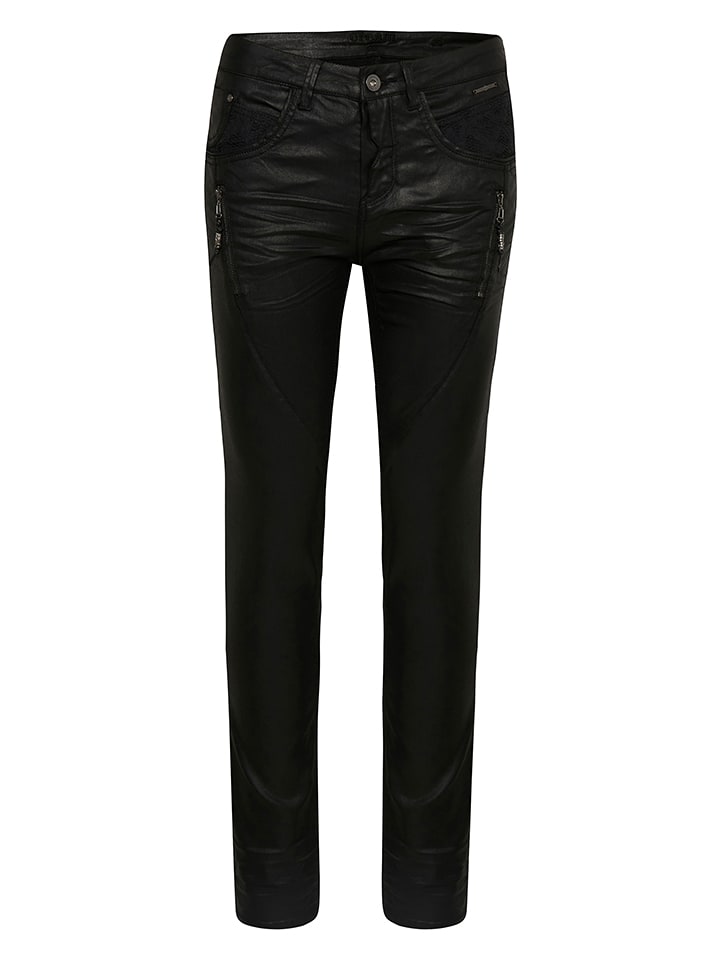 Cream Spodnie "Bibiana" w kolorze czarnym ze skóry syntetycznej rozmiar: 34