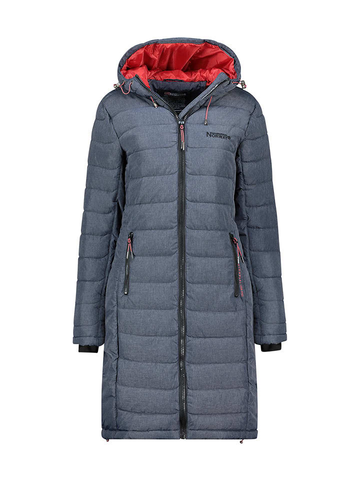 Geographical Norway Płaszcz pikowany "Aroma" w kolorze granatowym rozmiar: M