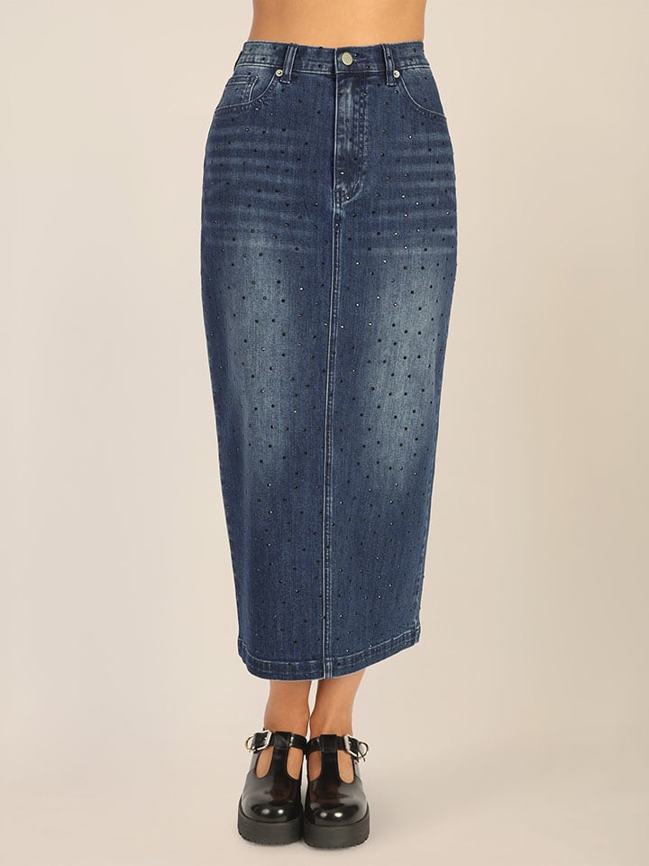 APART Spódnica dżinsowa w kolorze niebieskim rozmiar: 40