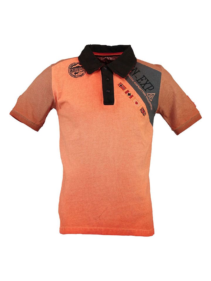 Geographical Norway Koszulka polo "Kasri" w kolorze pomarańczowym rozmiar: 128