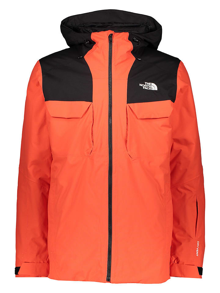 The North Face Kurtka funkcyjna 3w1 w kolorze pomarańczowo-czarnym rozmiar: S