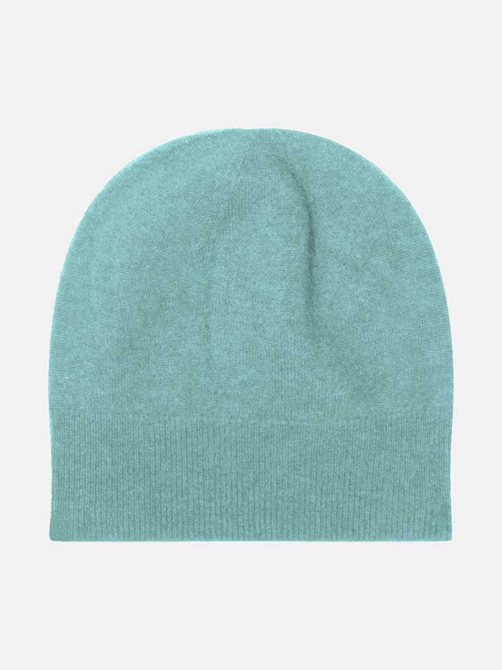 Perfect Cashmere Kaszmirowa czapka "Faith" w kolorze turkusowym rozmiar: onesize