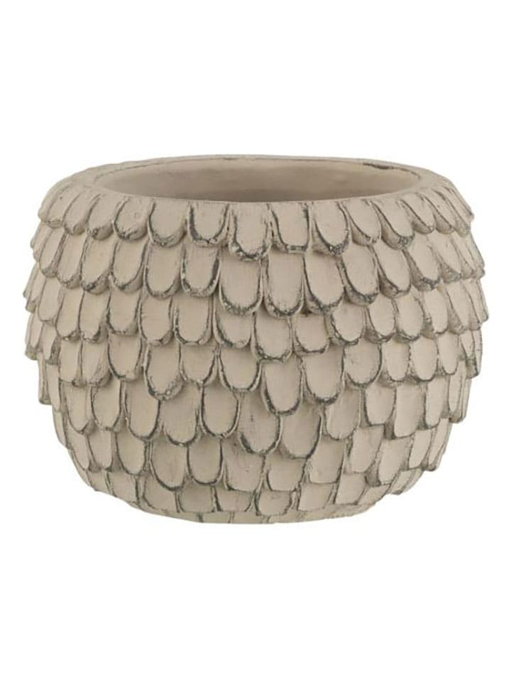 J Line Osłonka w kolorze szarym na doniczkę - wys. 13,5 x Ø 18,5 cm rozmiar: onesize