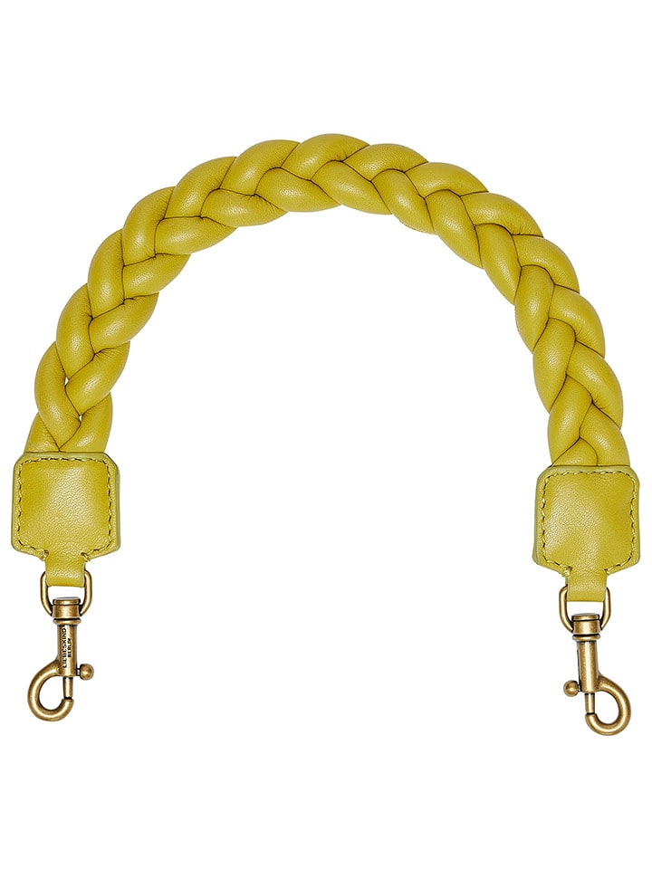 Liebeskind Berlin Skórzany uchwyt w kolorze żółtym do torebki - dł. 38 cm rozmiar: onesize