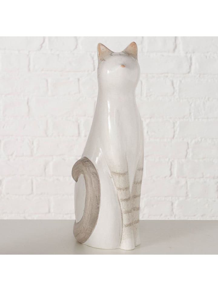 Boltze Figurka dekoracyjna "Katy" w kolorze biało-beżowym - wys. 30 cm rozmiar: onesize