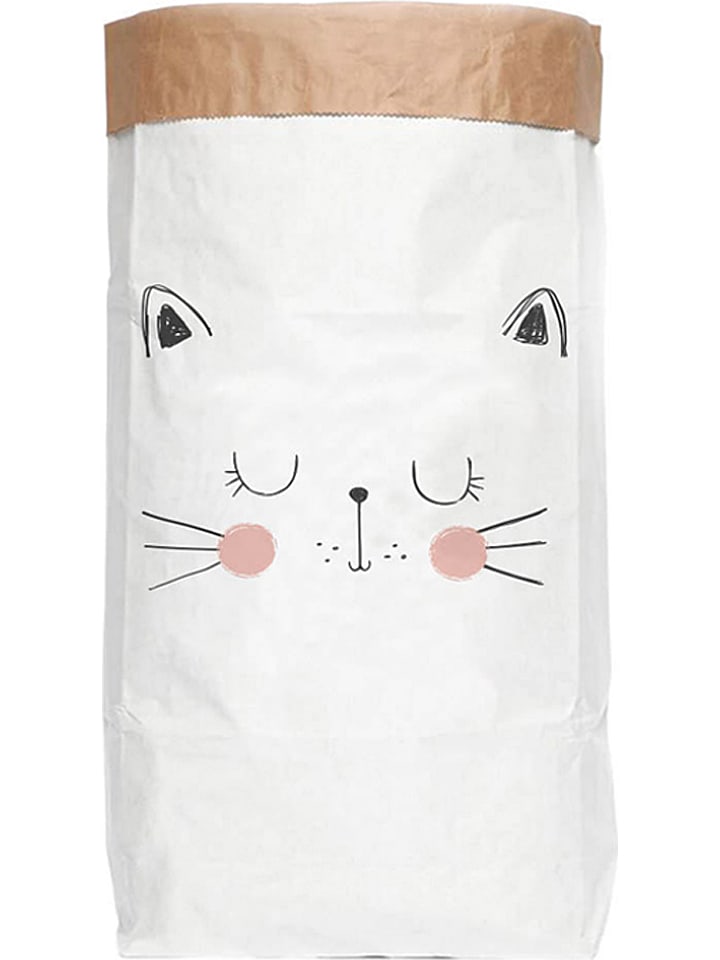 Folkifreckles Torba "Cat" w kolorze biało-czarnym - 60 x 90 x 13 cm rozmiar: onesize