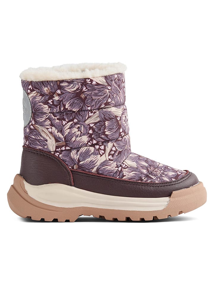 Wheat Botki zimowe w kolorze fioletowym rozmiar: 28