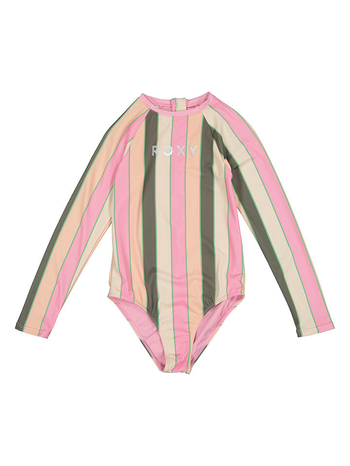 Roxy Strój kąpielowy w kolorze jasnoróżowo-beżowym ze wzorem rozmiar: 176