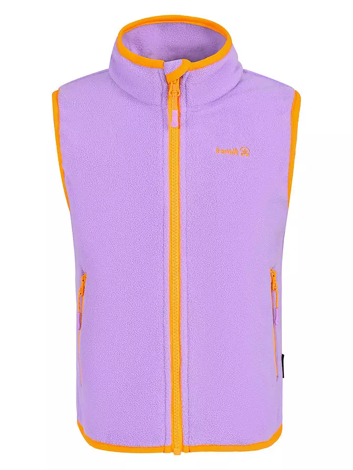 Kamik Kamizelka polarowa "Dawn" w kolorze fioletowo-pomarańczowym rozmiar: 110