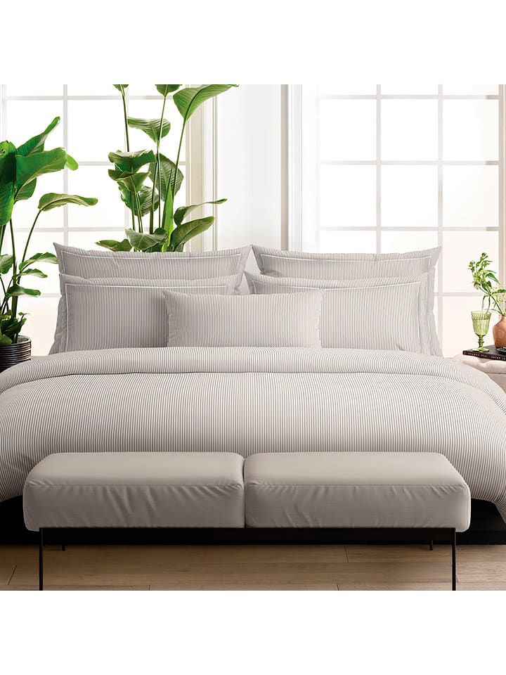 Cacharel textiles Komplet pościeli perkalowej w kolorze szarobrązowym rozmiar: 140x200 cm