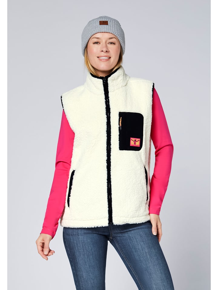 Chiemsee Kamizelka polarowa w kolorze białym rozmiar: S