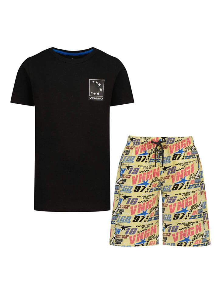 Vingino Piżama w kolorze czarnym ze wzorem rozmiar: 146/152